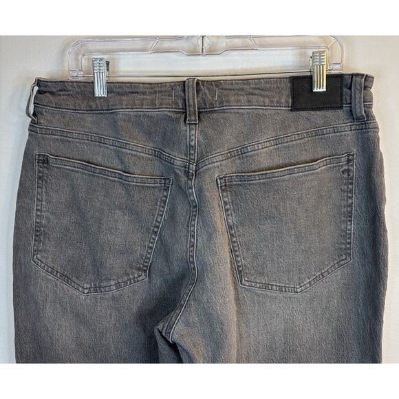 MADEWELL Curvy 90s Straight Jeans Women Petite 31P Gray Crossover Waist Denim - Picture 11 of 15